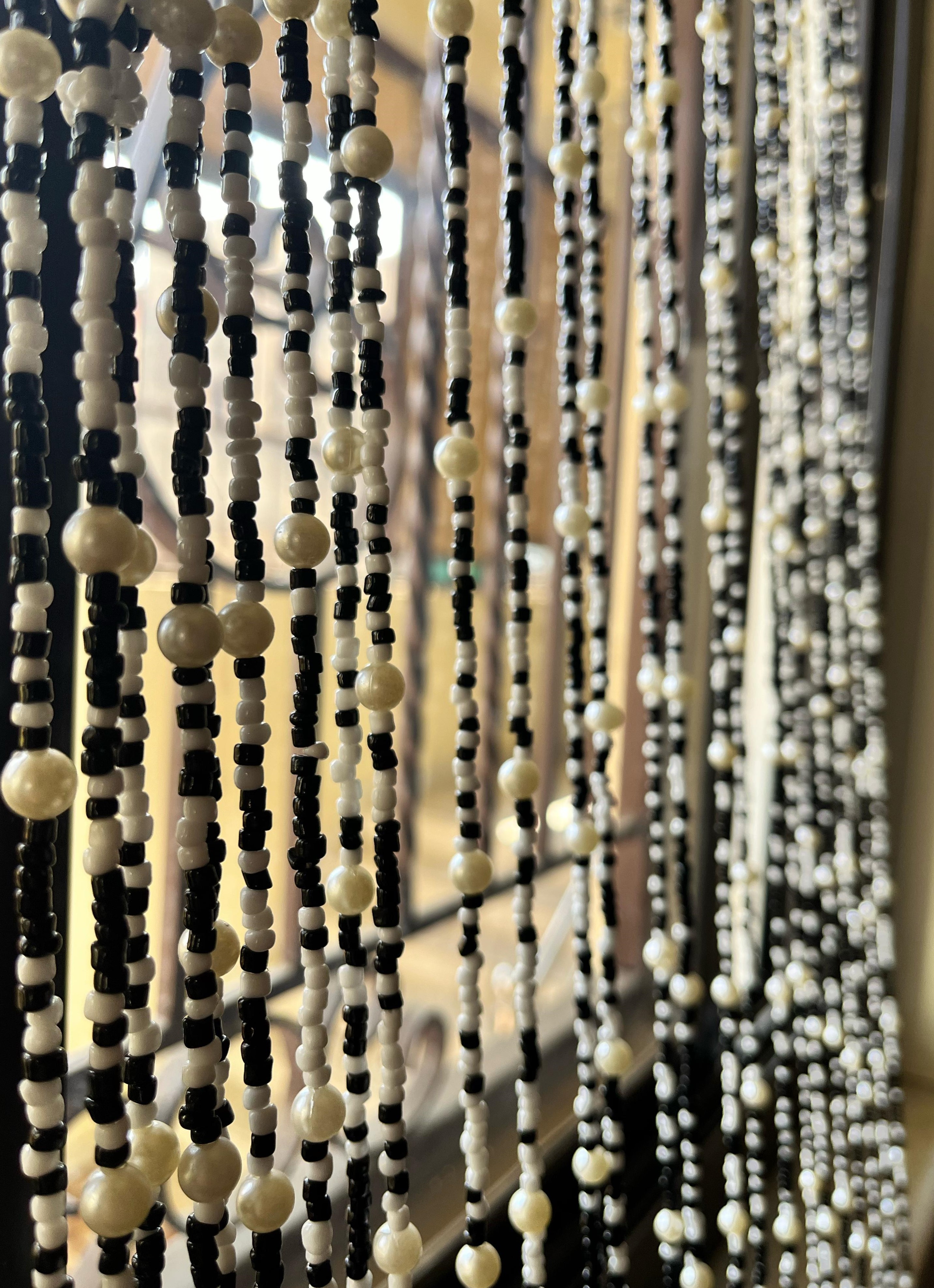 Beaded curtain doorway curtains