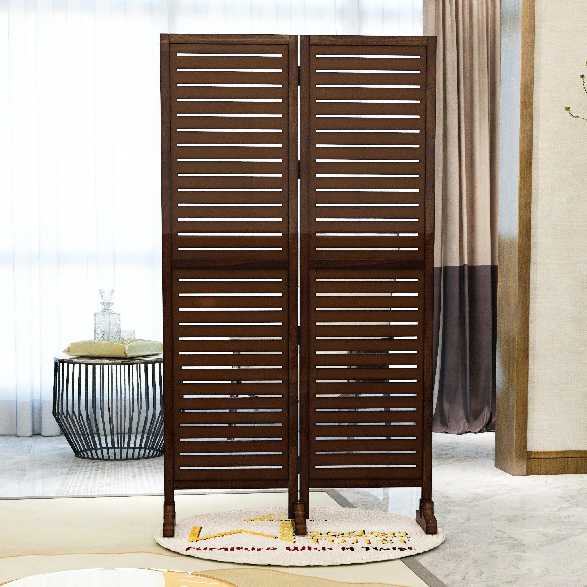 wooden room partition