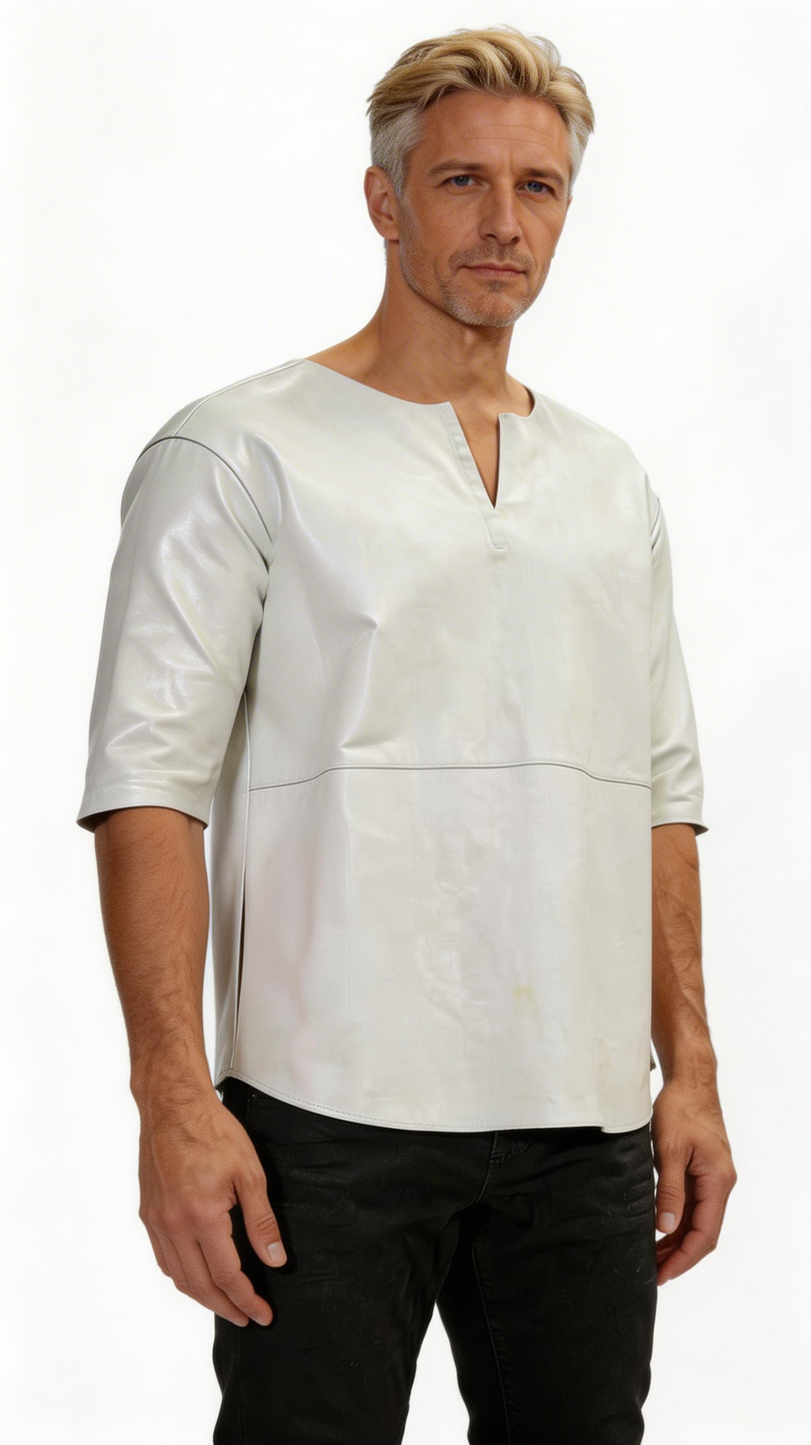 KKR019-NB-Front-s.png Mens Leather T-Shirts
