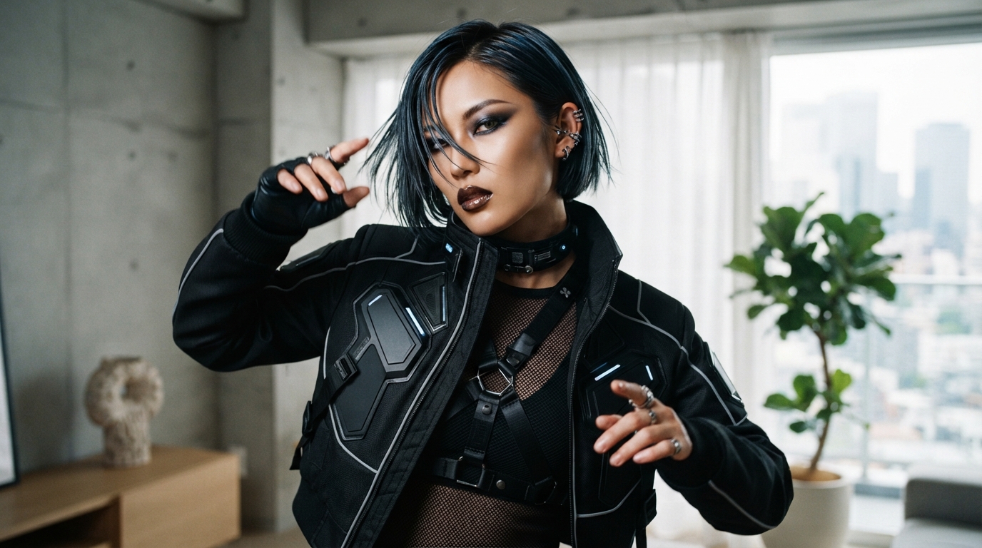 cyberpunk capsule wardrobe