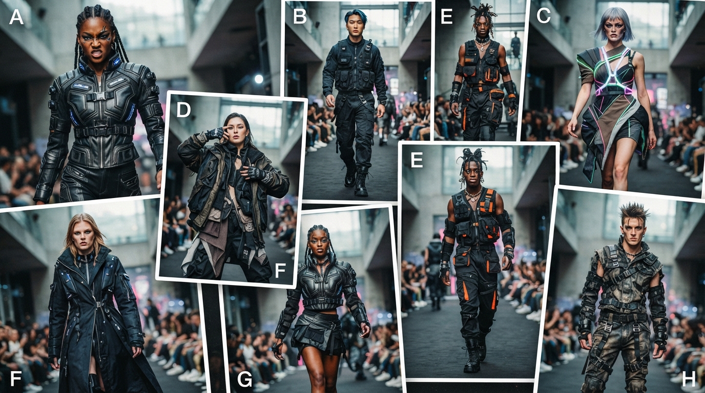 cyberpunk capsule wardrobe