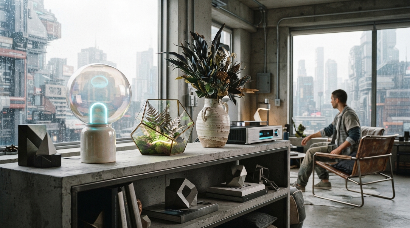 cyberpunk home décor